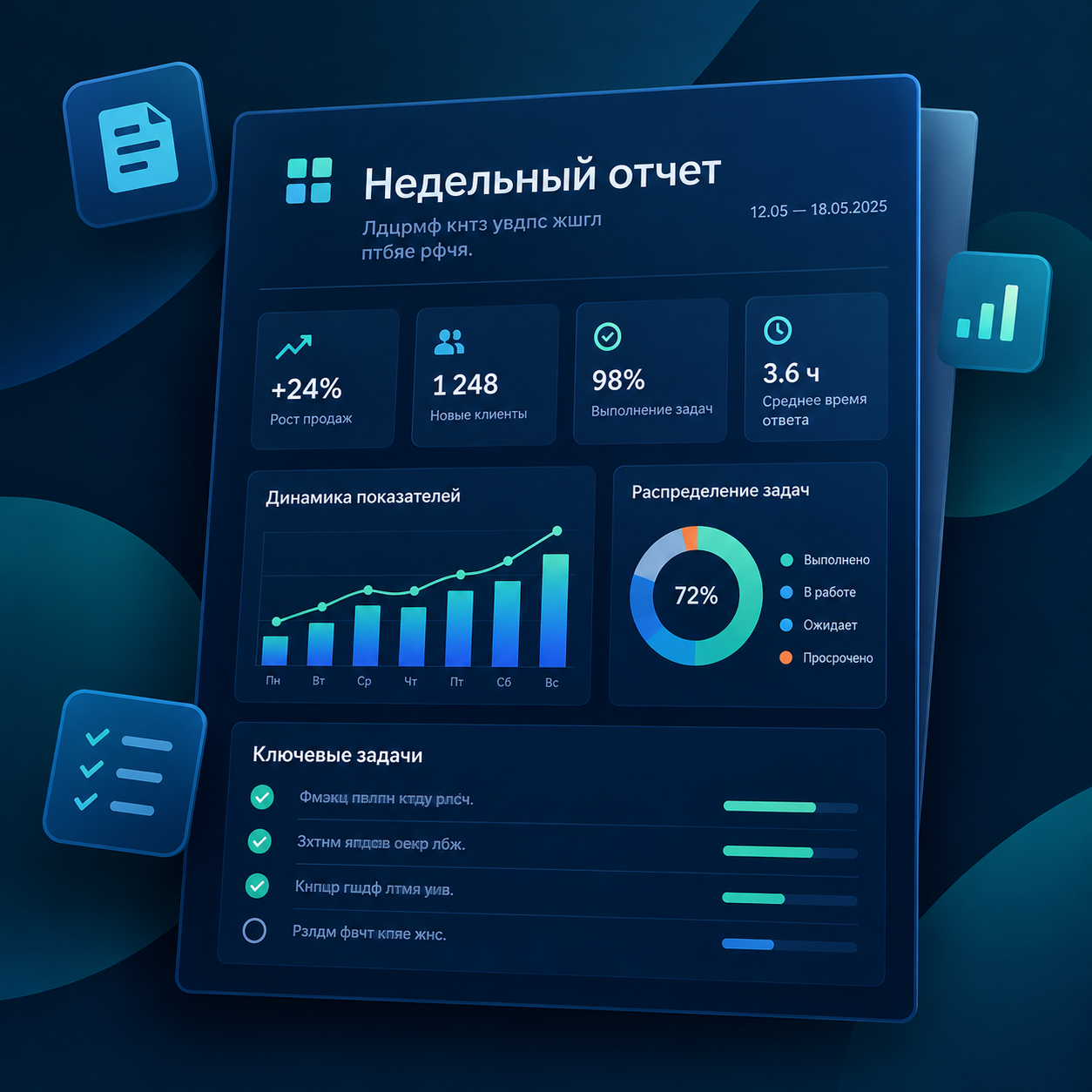Сводные отчёты и чек-листы для руководителя